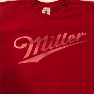 Large Miller beer vintage style shirt; Brew City